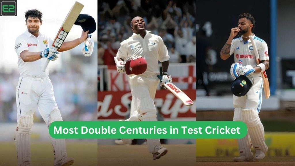 Most Double Centuries in Test