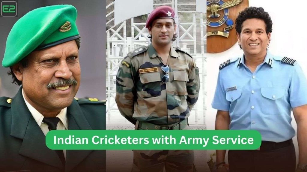 Indian Cricketers with Army Service