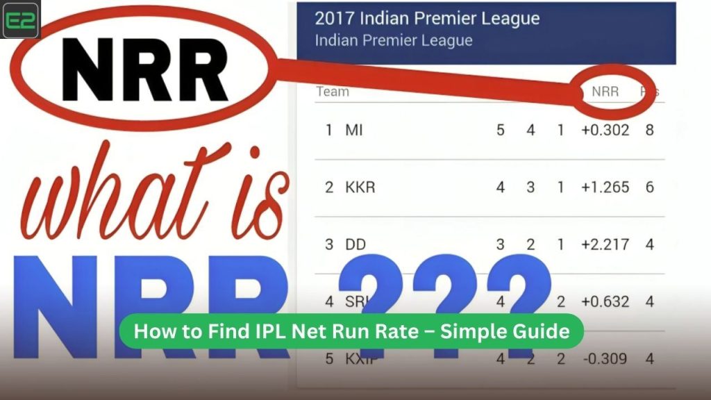 IPL Net Run Rate